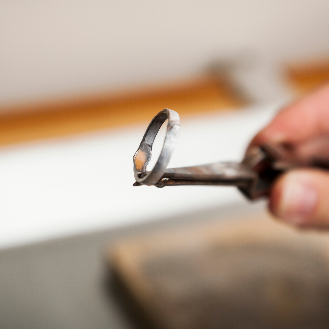 【カレン族】シルバーリング(ダブルハート)