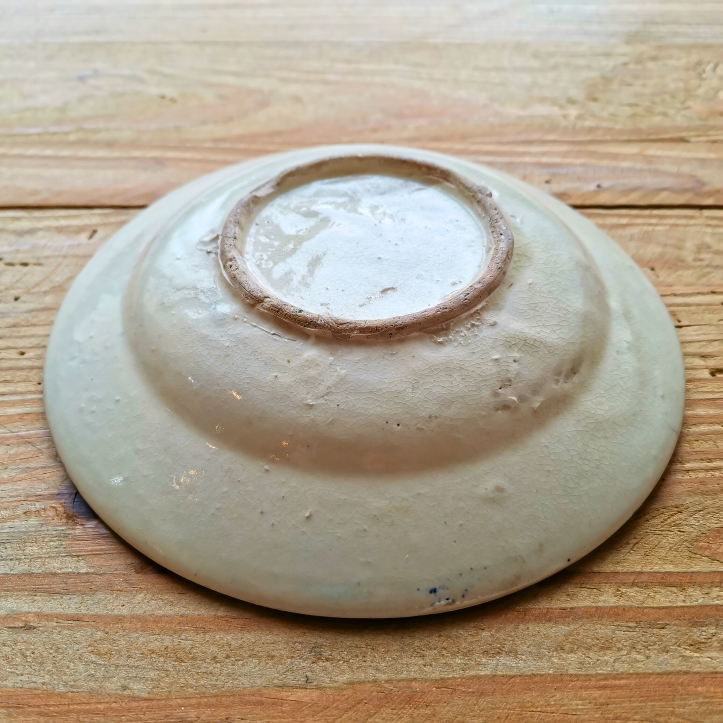 ベトナムヴィンテージ　ソンべ焼き　ライティウ焼き　ニワトリ中皿B