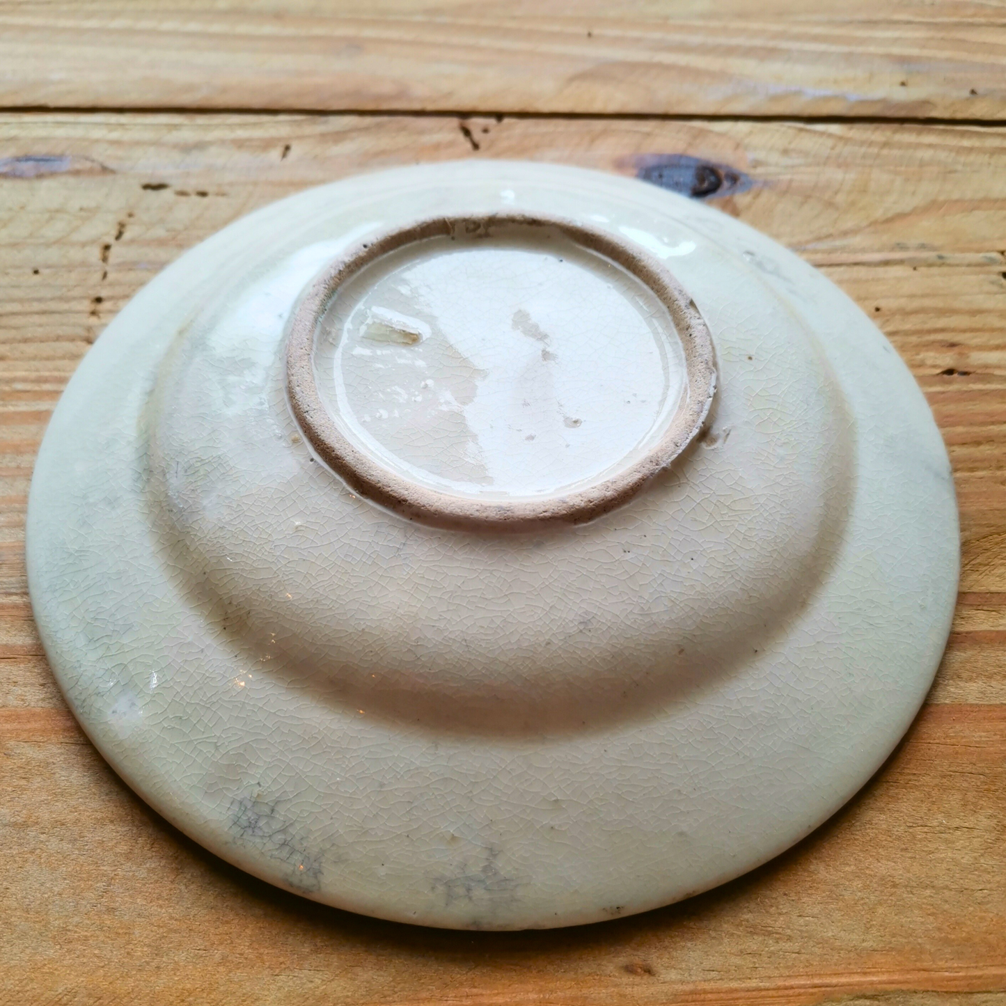 ベトナムヴィンテージ　ソンべ焼き　ライティウ焼き　ニワトリ中皿A