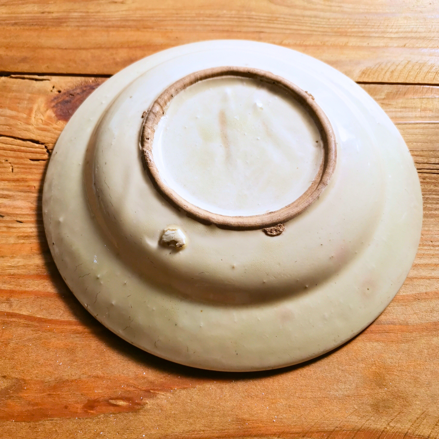 ベトナムヴィンテージ　ソンべ焼き　ライティウ焼き　ニワトリ中皿C