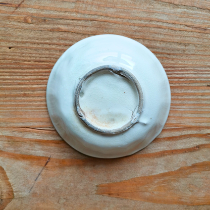 ベトナムヴィンテージ　ソンべ焼き　ライティウ焼き　花柄　グリーン　豆鉢B