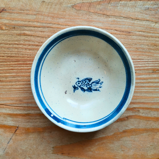 ベトナムヴィンテージ　ソンべ焼き　ライティウ焼き　金魚　　豆鉢A