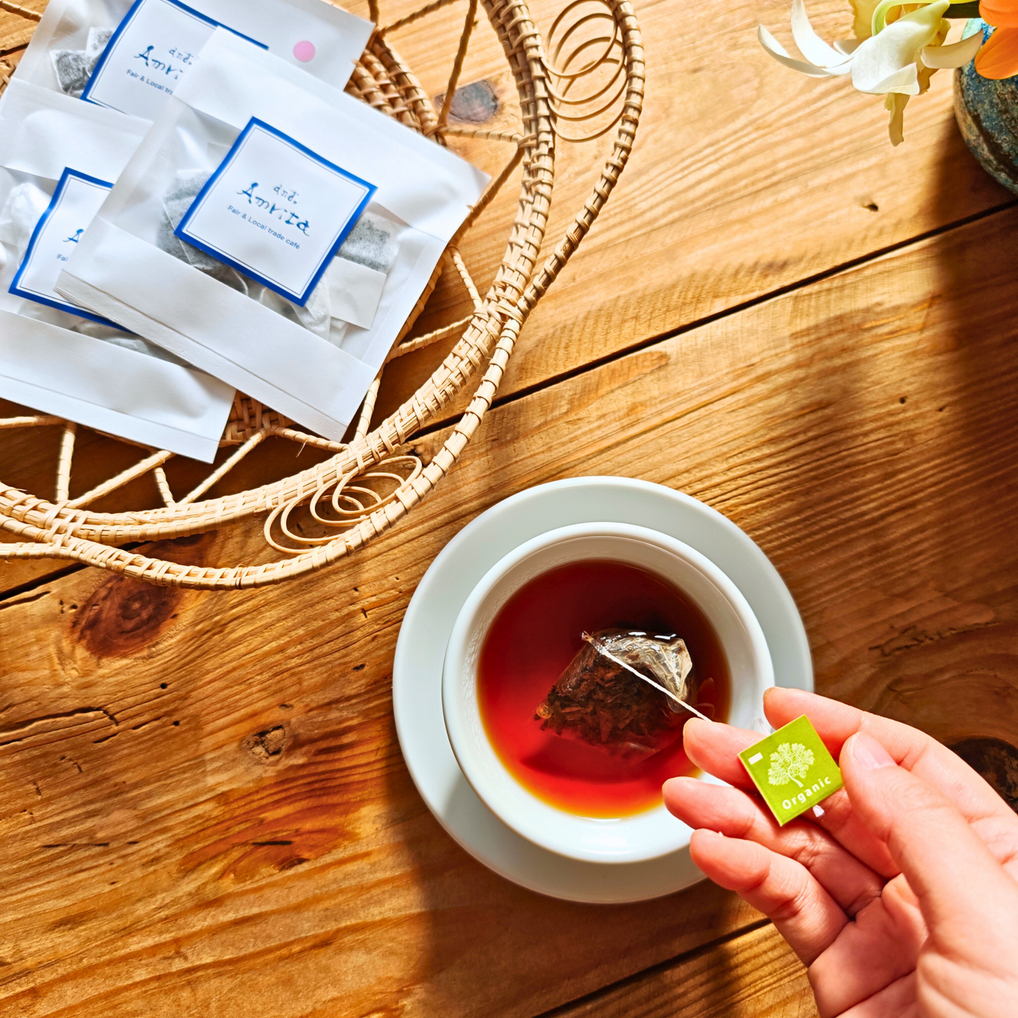 【プチギフト】有機アールグレイ紅茶（スリランカ・ウバ／2ティーバッグ）｜Amrita Zen Life