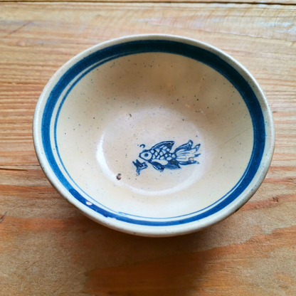 ベトナムヴィンテージ　ソンべ焼き　ライティウ焼き　金魚　　豆鉢A