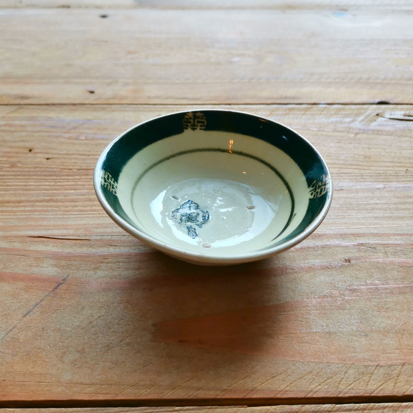 ベトナムヴィンテージ　ソンべ焼き　ライティウ焼き　グリーン　豆鉢