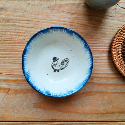 ベトナムヴィンテージ　ソンべ焼き　ライティウ焼き　ニワトリ　　豆鉢A