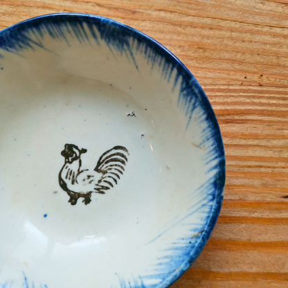 ベトナムヴィンテージ　ソンべ焼き　ライティウ焼き　ニワトリ　　豆鉢A