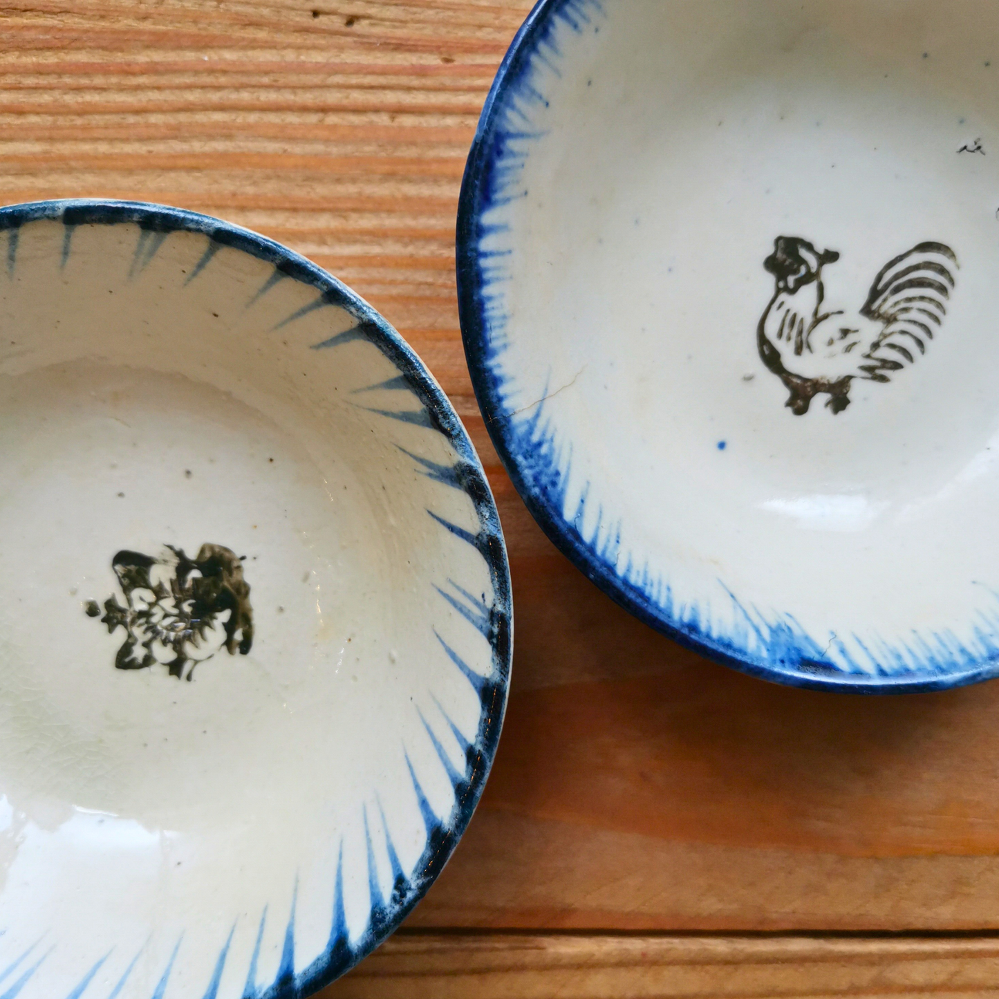 ベトナムヴィンテージ　ソンべ焼き　ライティウ焼き　ニワトリ　　豆鉢A