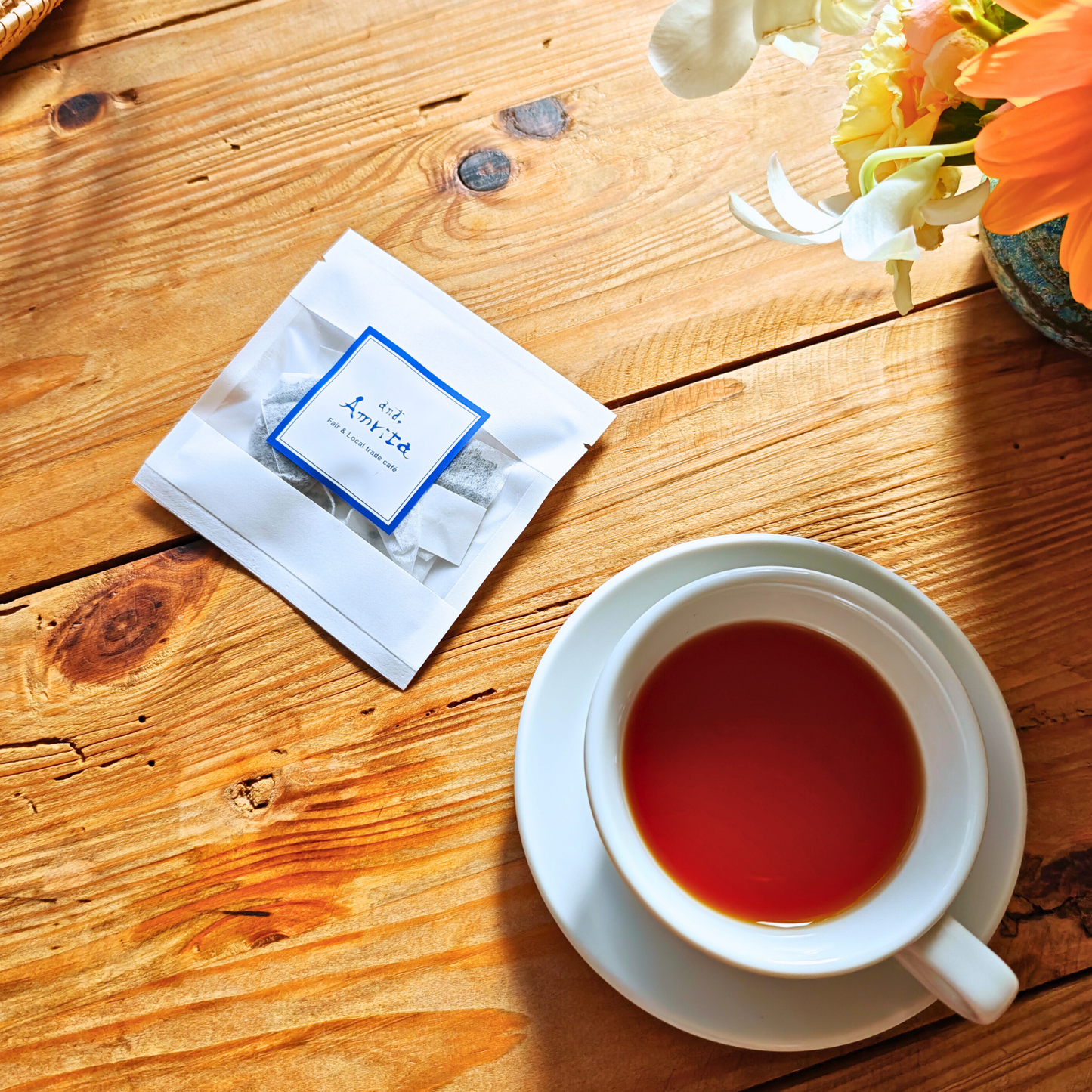 【プチギフト】有機アールグレイ紅茶（スリランカ・ウバ／2ティーバッグ）｜Amrita Zen Life